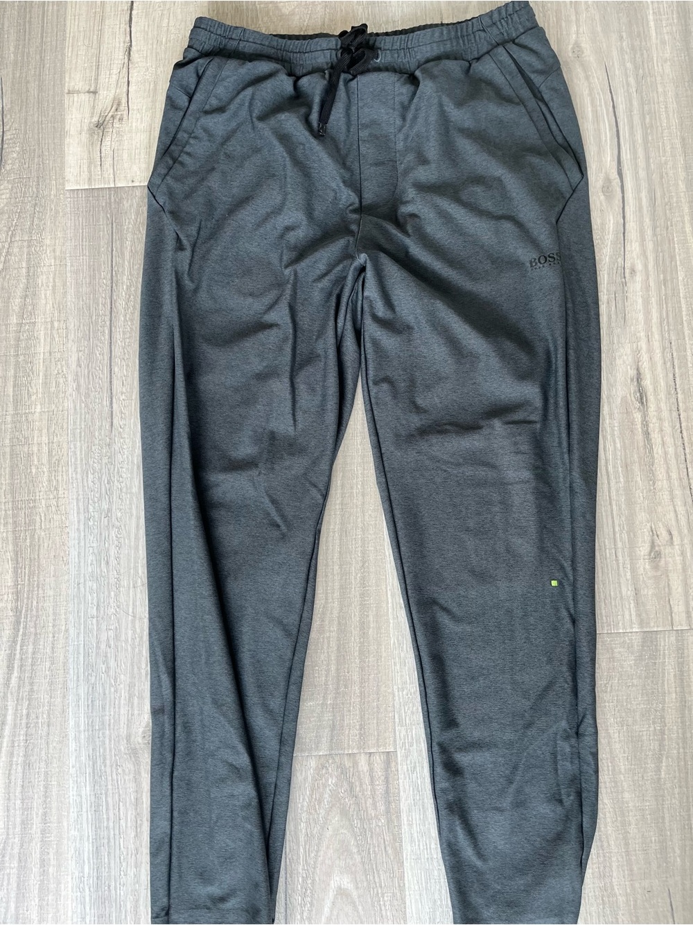 BOSS Men's Charcoal Gray Joggers
